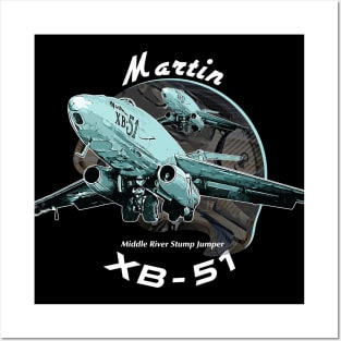 Martin XB-51 Bomber plane Posters and Art